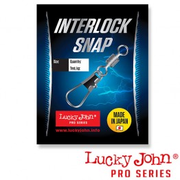 Вертлюги c застежкой Lucky John Pro Series Interlock Snap With Rolling Swivel